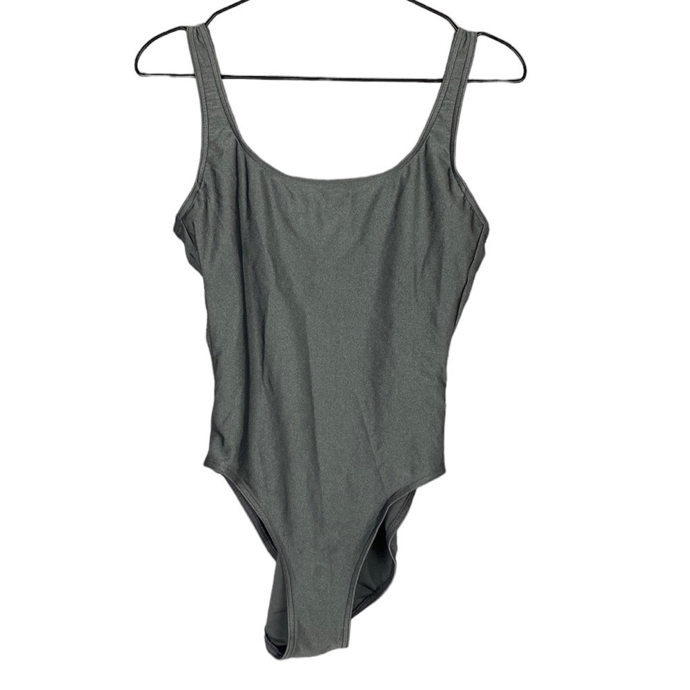Vintage INC green wired one piece swimsuit